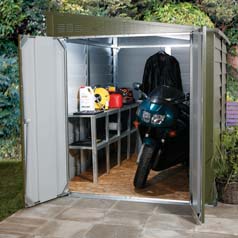 Garage a motos en acier